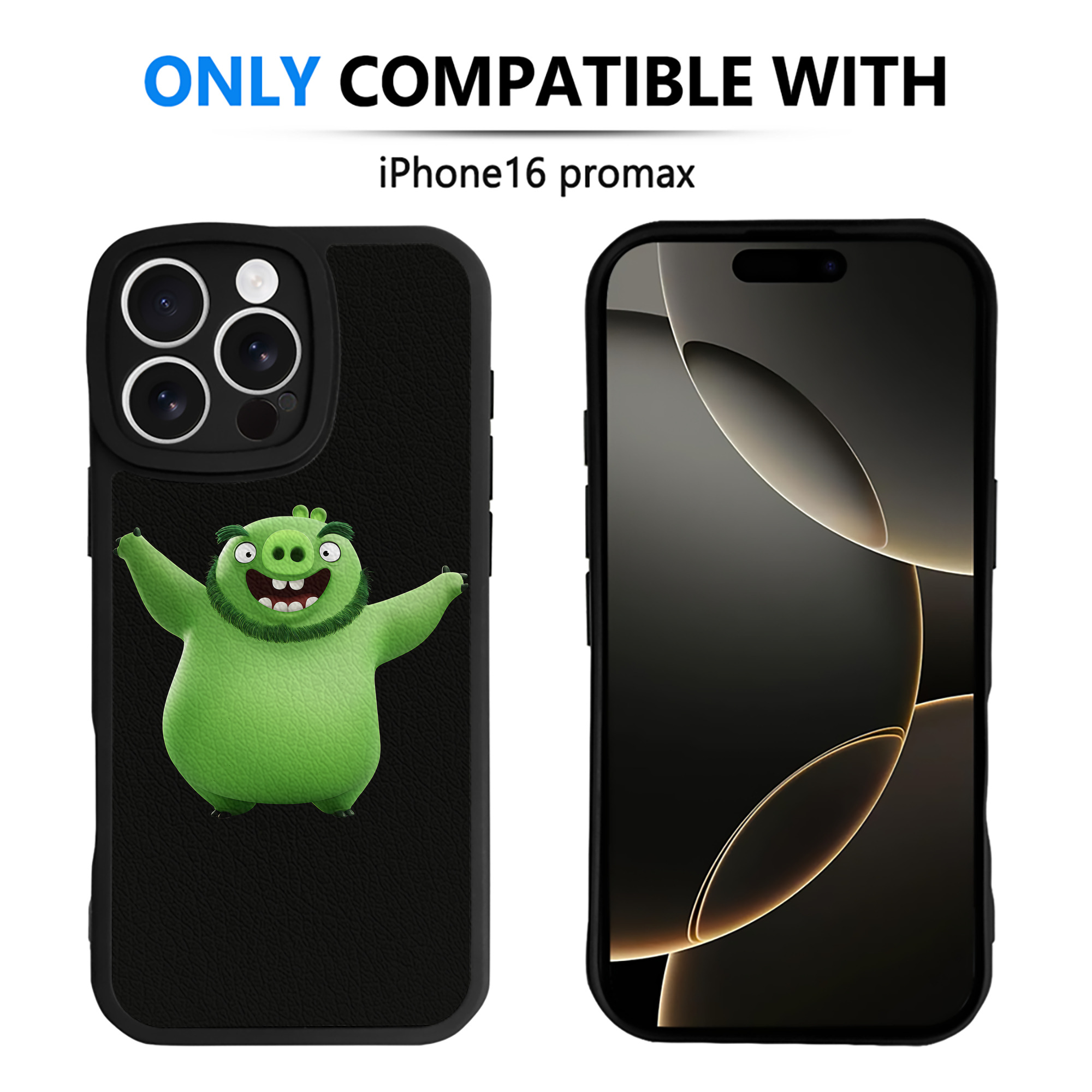 （画像用） Angry Birds アングリーバード 【iPhone 16シリーズ対応】シリコンスマホケース（レザー調） 材質：シリコン